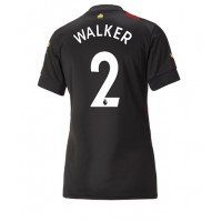 Manchester City Kyle Walker #2 Fußballbekleidung Auswärtstrikot Damen 2022-23 Kurzarm